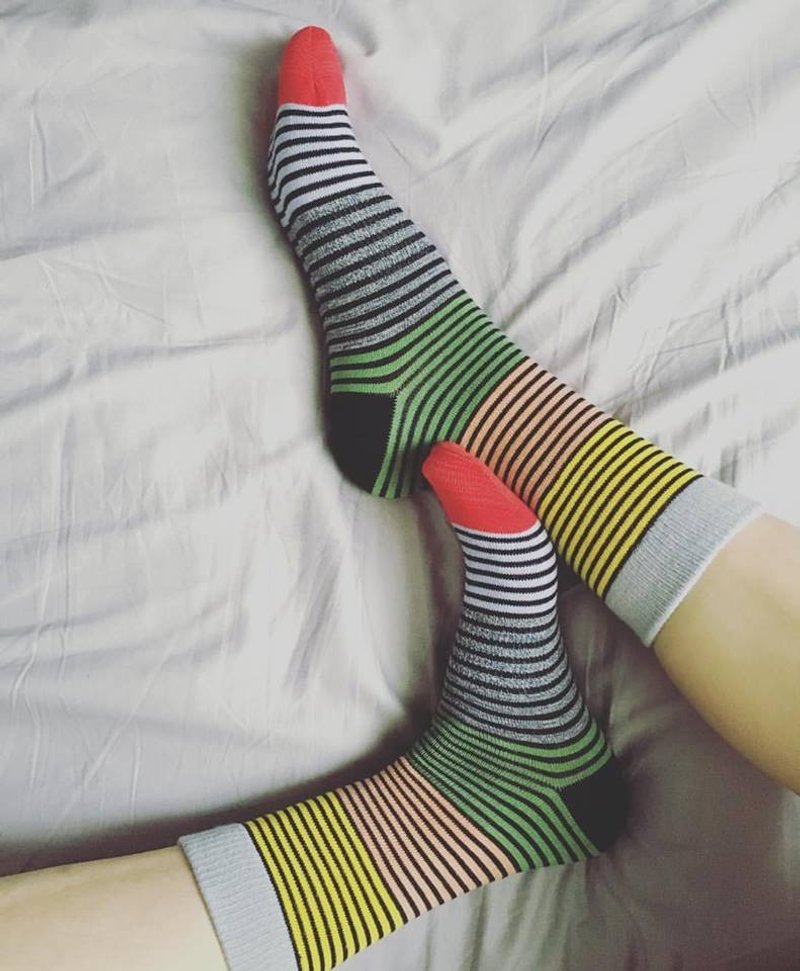 GillianSun Socks Collection 【HOT 热销款】1603GY - 袜子 - 棉．麻 灰色