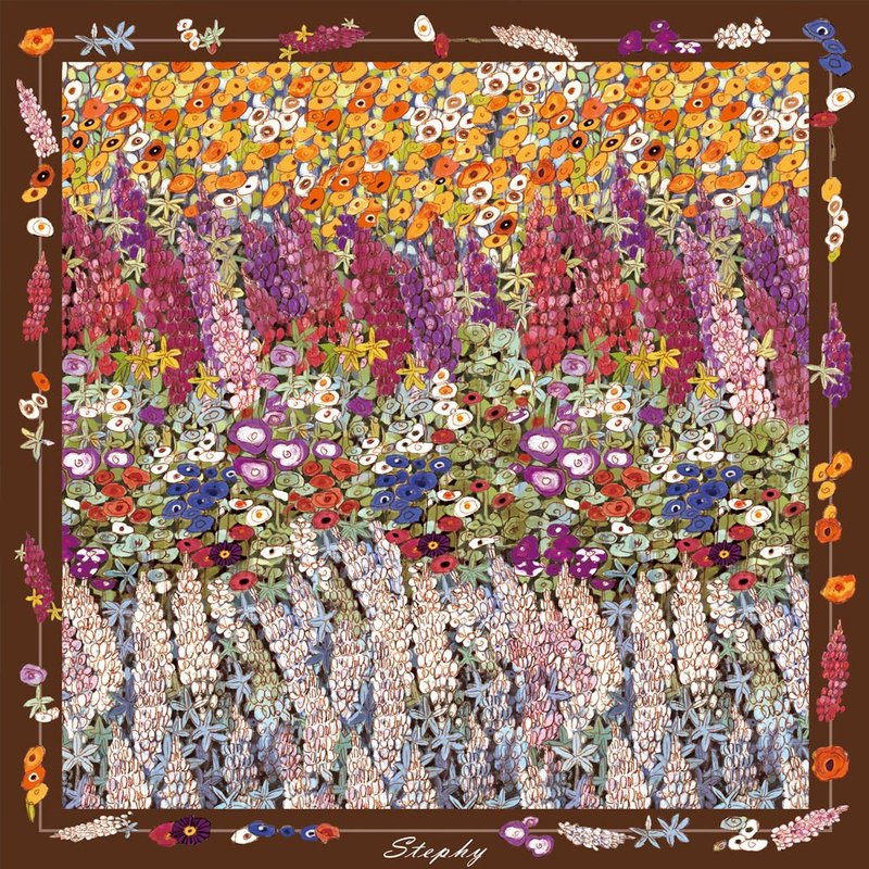 【精美礼盒】你的后花园 丝巾连丝巾扣高贵礼盒/丝巾/小围 - 丝巾 - 其他材质 