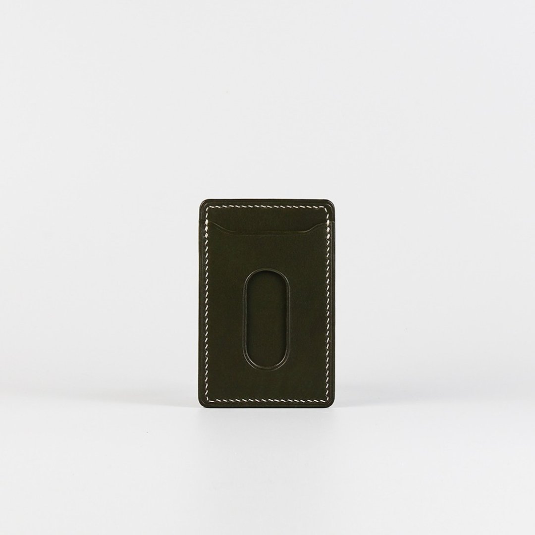 手缝缤纷证件套_墨绿色-Pass Card_Bark Green - 名片夹/名片盒 - 真皮 绿色