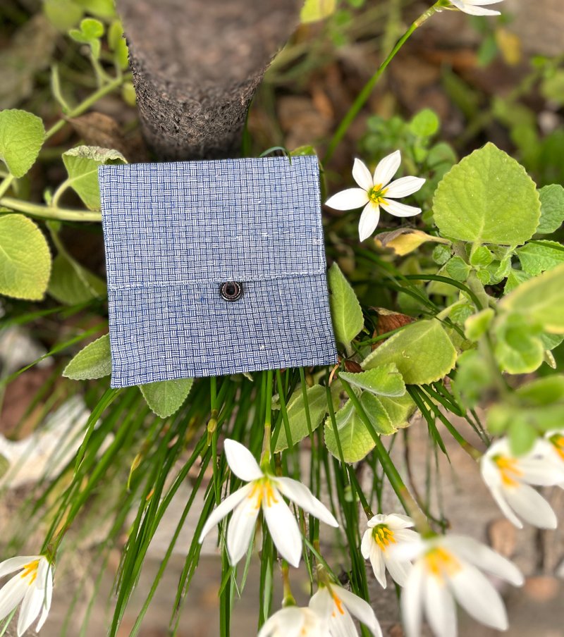 老布钮扣袋/M巾袋 - 化妆包/杂物包 - 棉．麻 