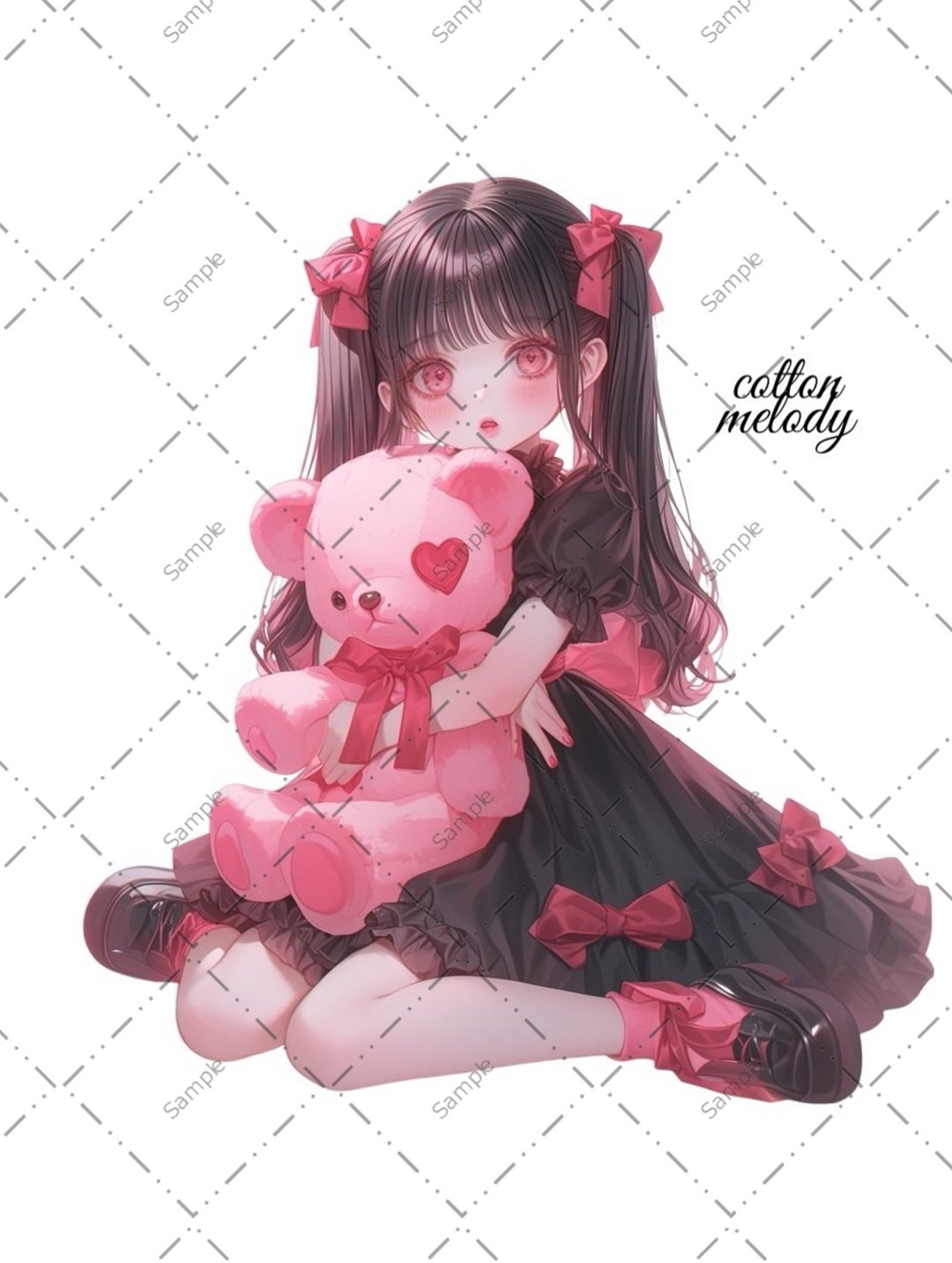 original sticker no.1269 人物贴纸 原创贴纸 人物贴纸 女孩贴纸 原创人物贴纸 - 贴纸 - 纸 