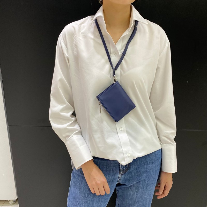 短夾包 真皮皮夾 Minimalist Slim Leather wallet - 皮夹/钱包 - 真皮 黑色