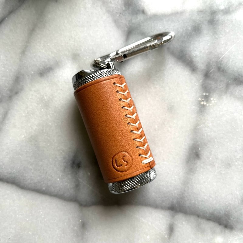 【LS Leatherworks】便携式烟灰缸 - 收纳用品 - 真皮 咖啡色
