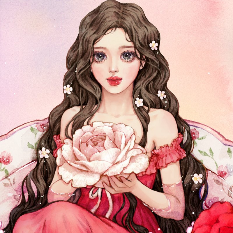 Rose - 贴纸 - 纸 