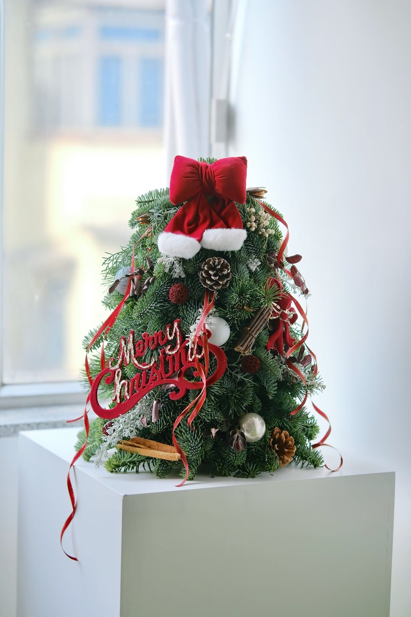 *2025圣诞*40cm Burgundy Noel・酒红款圣诞树 - 摆饰 - 植物．花 红色