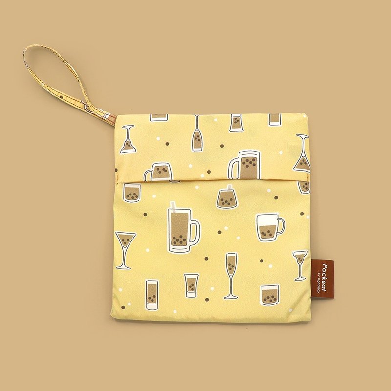 好日子 | Pockeat 小吃袋-珍奶不要吸管 - 便当盒/饭盒 - 塑料 橘色