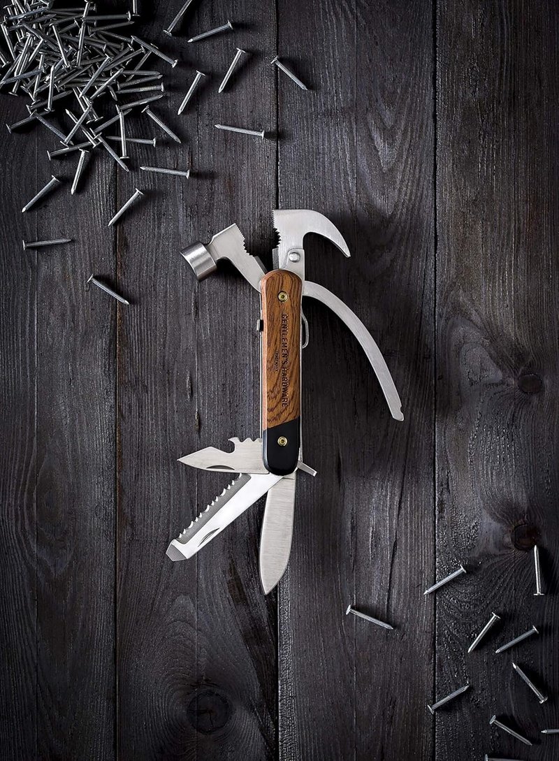 英国Gentlemen's Hardware 7合一顶级不锈钢多功能铁锤工具组 - 其他 - 不锈钢 咖啡色