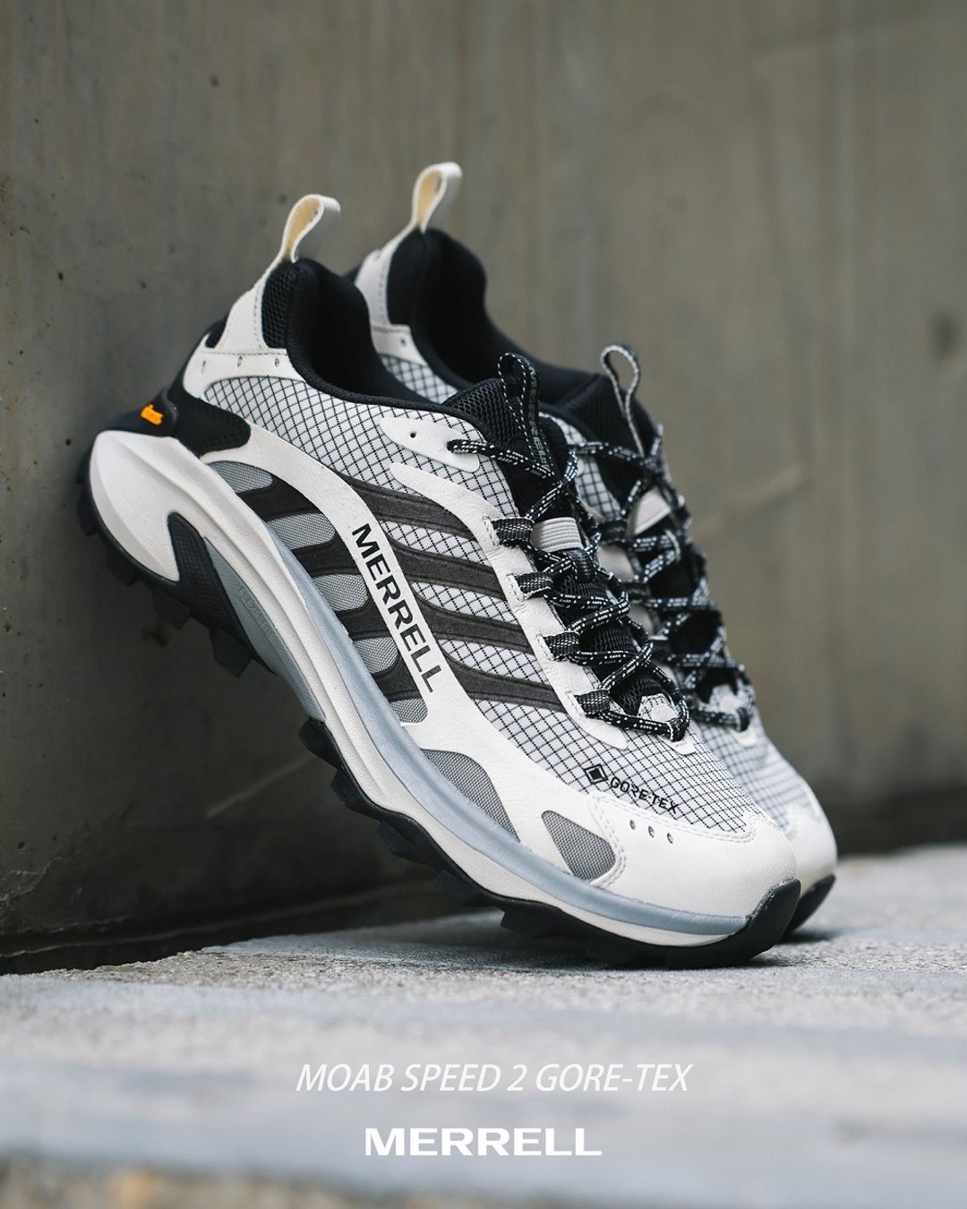 MERRELL MOAB SPEED 2 GORE-TEX抗撕裂防水登山健行鞋 女-黑白 - 女款运动鞋/球鞋 - 防水材质 