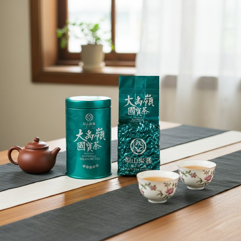 【聚鑫制茶】大禹岭・国宝茶 | 手采高山乌龙茶 | 75g_付专属茶罐 - 茶 - 新鲜食材 绿色