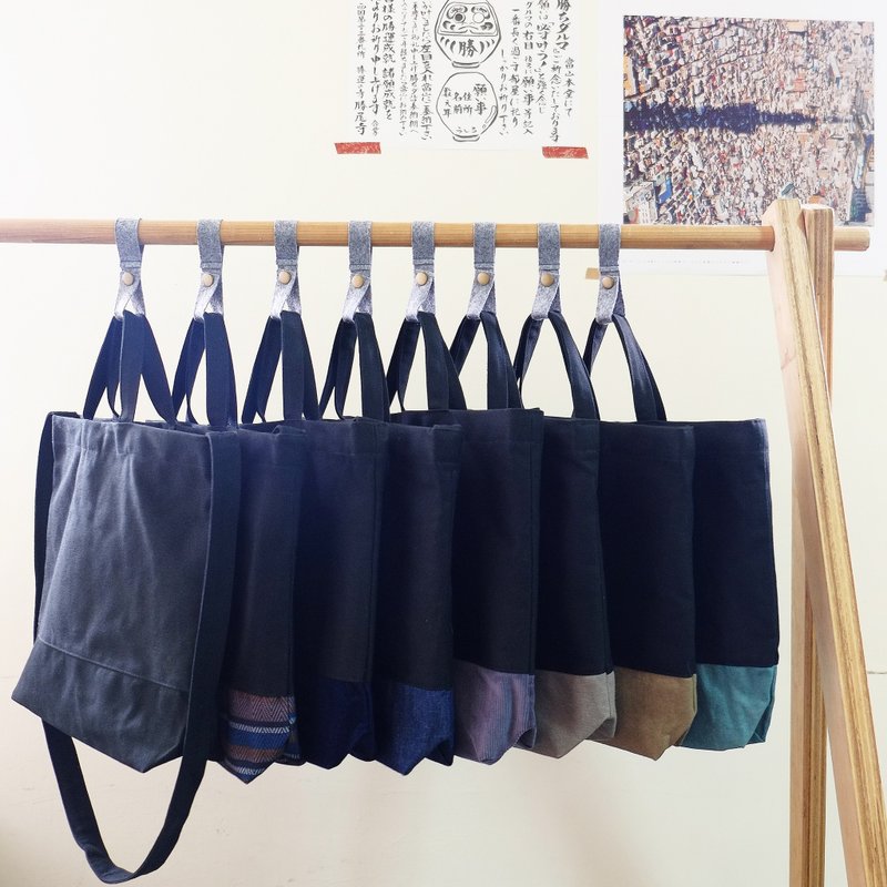 定制化黑色辣妹外袋侧背包 / 17 色可选 / - 侧背包/斜挎包 - 棉．麻 黑色