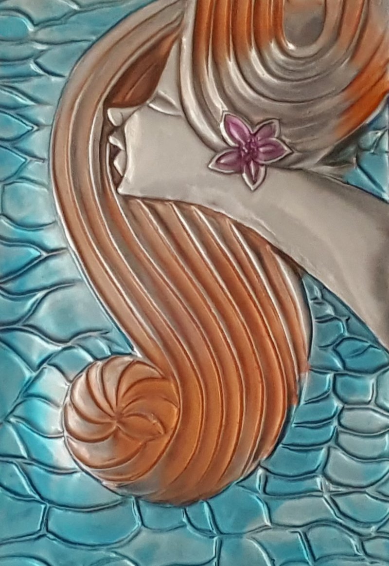 锡雕  波光粼粼  画框 - 海报/装饰画/版画 - 其他材质 