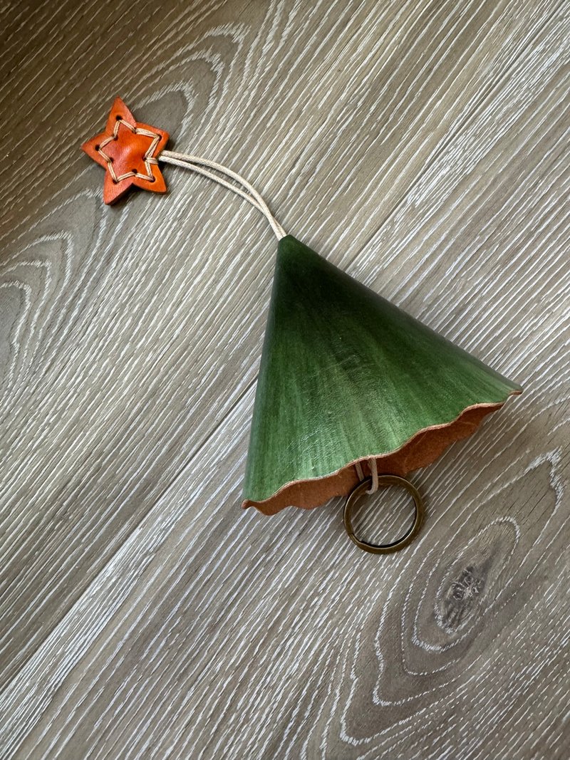 圣诞节限定 X 圣诞树钥匙包 - 钥匙链/钥匙包 - 真皮 绿色
