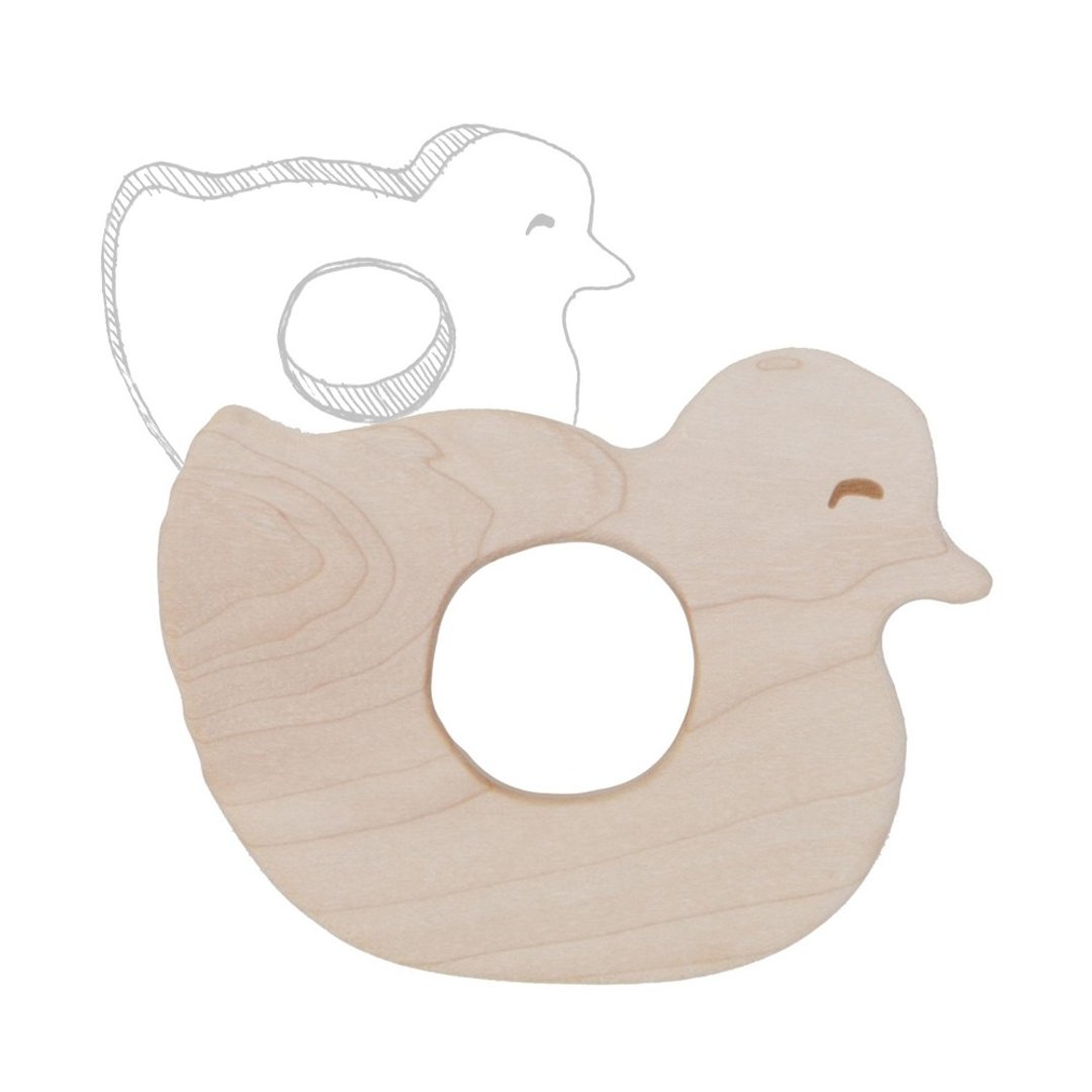 Wooden Story - 固齿器 - 小鸭 - 玩具/玩偶 - 木头 