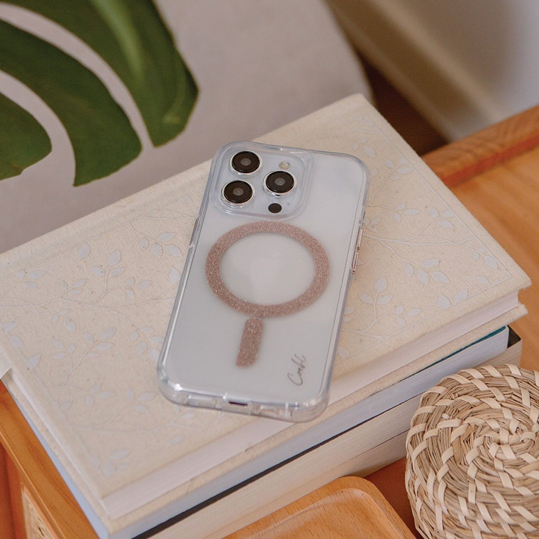 iPhone 15 系列 Glace 质感磁吸防摔手机壳 玫金 - 手机壳/手机套 - 塑料 透明