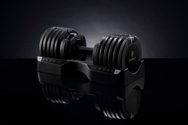 Pure Series 25kg(55LB) 15段重量 可调式哑铃 (黑) - 运动/健身用品 - 其他金属 黑色