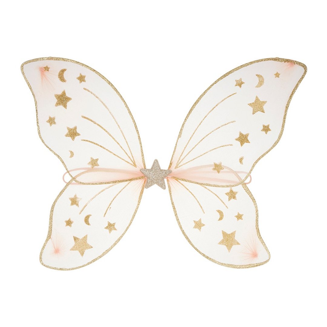 英国Mimi & Lula AW22_装派对-玫瑰金星星蝴蝶翅膀 - 婴儿饰品 - 聚酯纤维 
