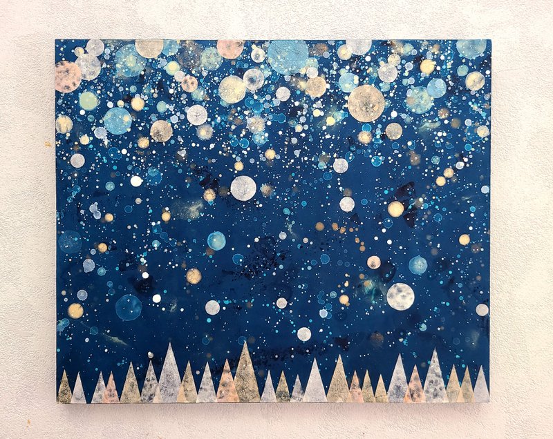 Snow Forest F8 - 海报/装饰画/版画 - 木头 蓝色