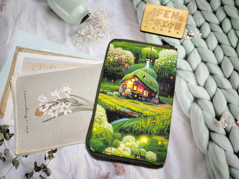 风景系列-高品质棉布平原小屋款拉链书衣烧饼包-拉链书衣-现货 - 书衣/书套 - 棉．麻 