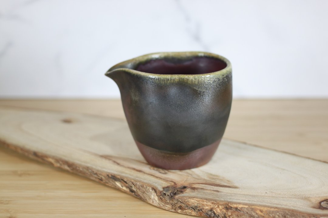 【沐春生活】180ml 天目釉 柴烧茶海 公道杯 莺歌叶敏祥手作 - 茶具/茶杯 - 瓷 