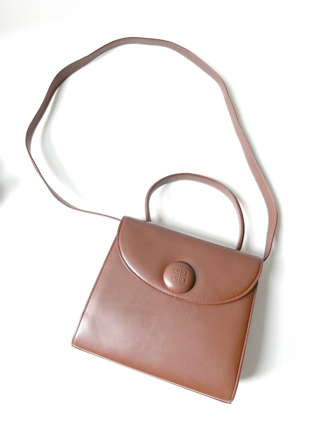 GIVENCHY 2WAY handbag 手提包 侧背包 日本中古 - 侧背包/斜挎包 - 真皮 咖啡色