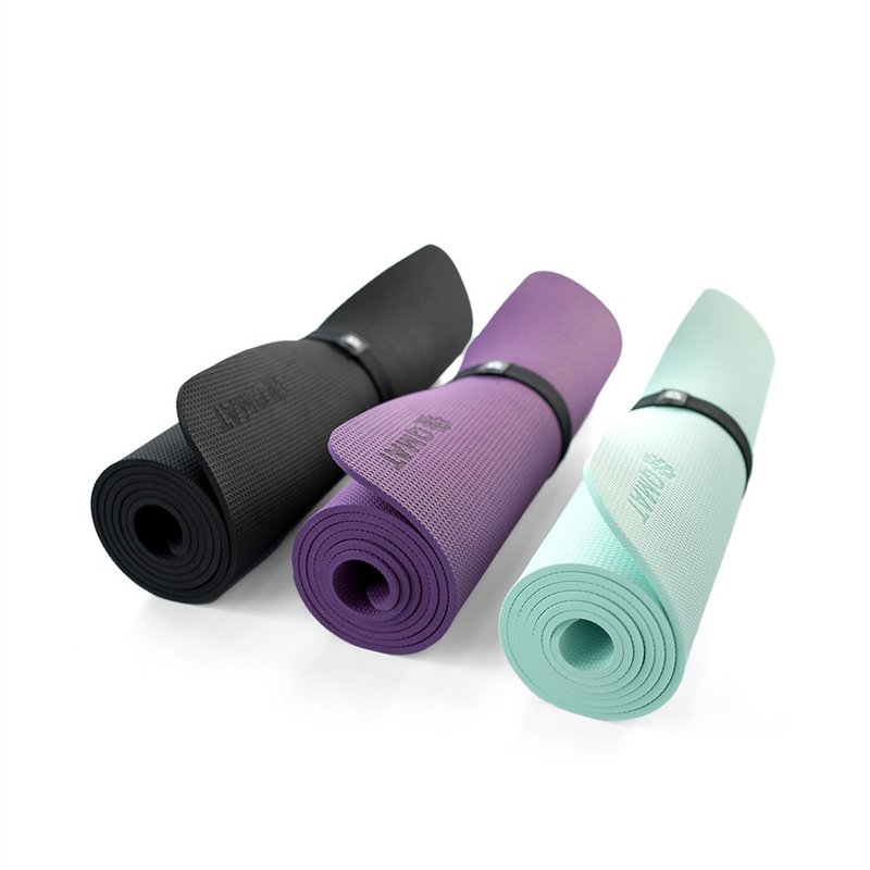 【QMAT】6mm瑜珈垫 60*180cm 台湾制 (附松紧带+网袋) - 瑜珈垫 - 其他材质 多色