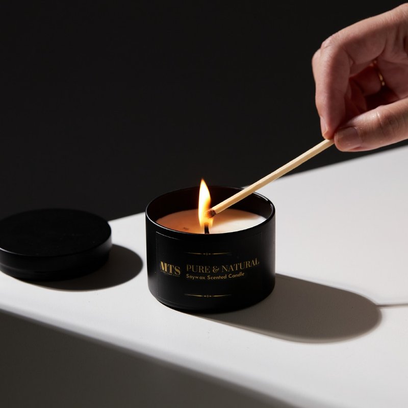 旅行茶罐 旅行香氛 婚礼小物 企业礼品 定制化礼物 融蜡灯 可用 - 蜡烛/烛台 - 其他金属 黑色