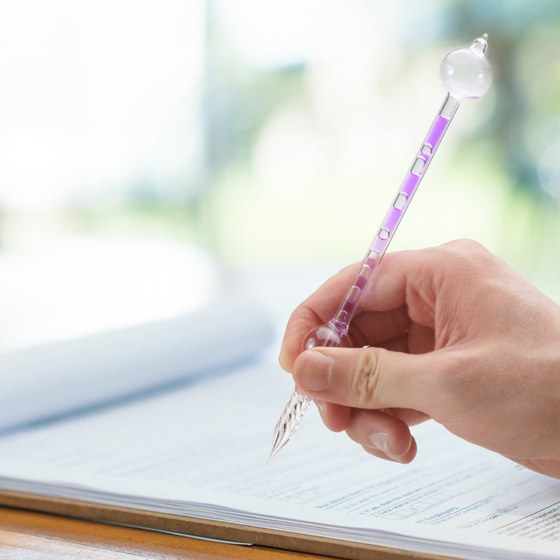 温控泡泡玻璃沾水笔-4色 - 蘸水笔 - 玻璃 多色