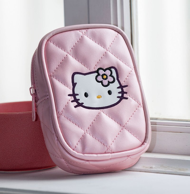 Hello Kitty 复古经典款收藏志 第四期 粉红菱格包 - 化妆包/杂物包 - 聚酯纤维 粉红色