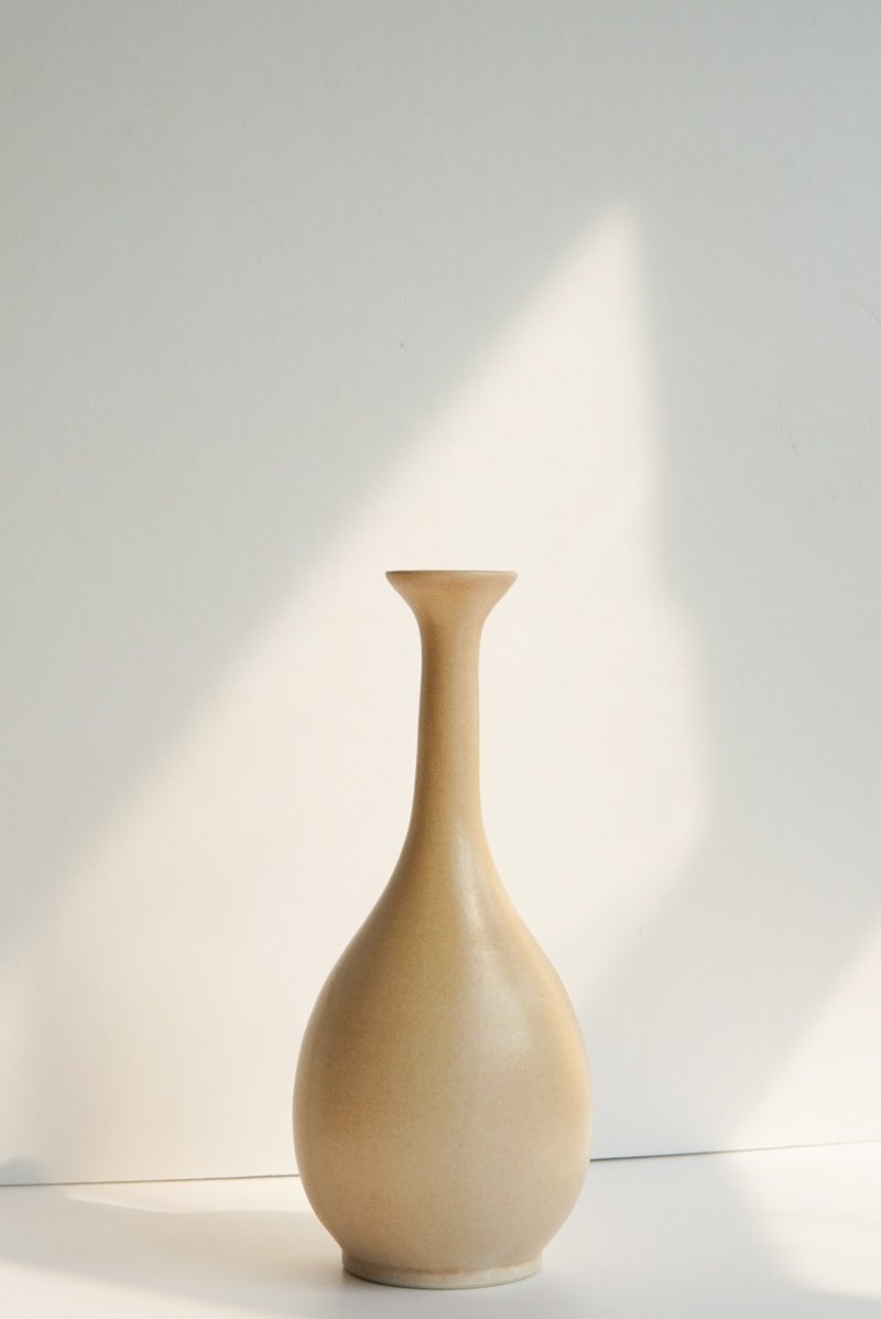 长颈花瓶 - 花瓶/陶器 - 陶 粉红色