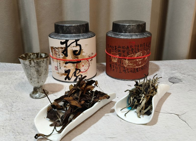 双白映月・典藏礼盒 - 茶 - 纸 白色