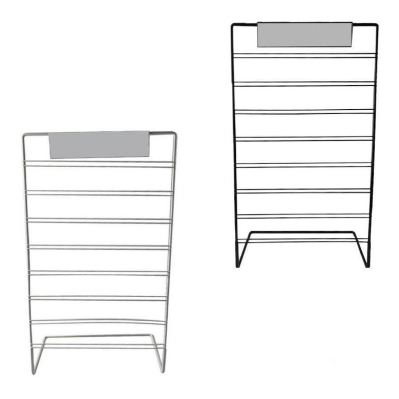 Earring stand with mirror - 收纳用品 - 塑料 黑色