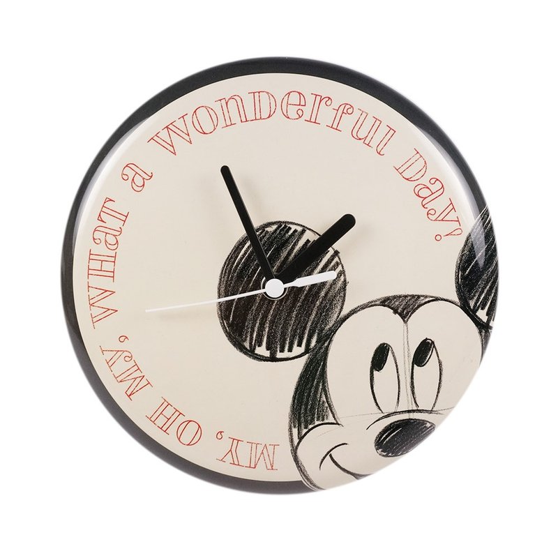 米奇(Mickey)黑白涂鸦时钟【Hallmark-迪士尼Disney】 - 时钟/闹钟 - 其他金属 黑色