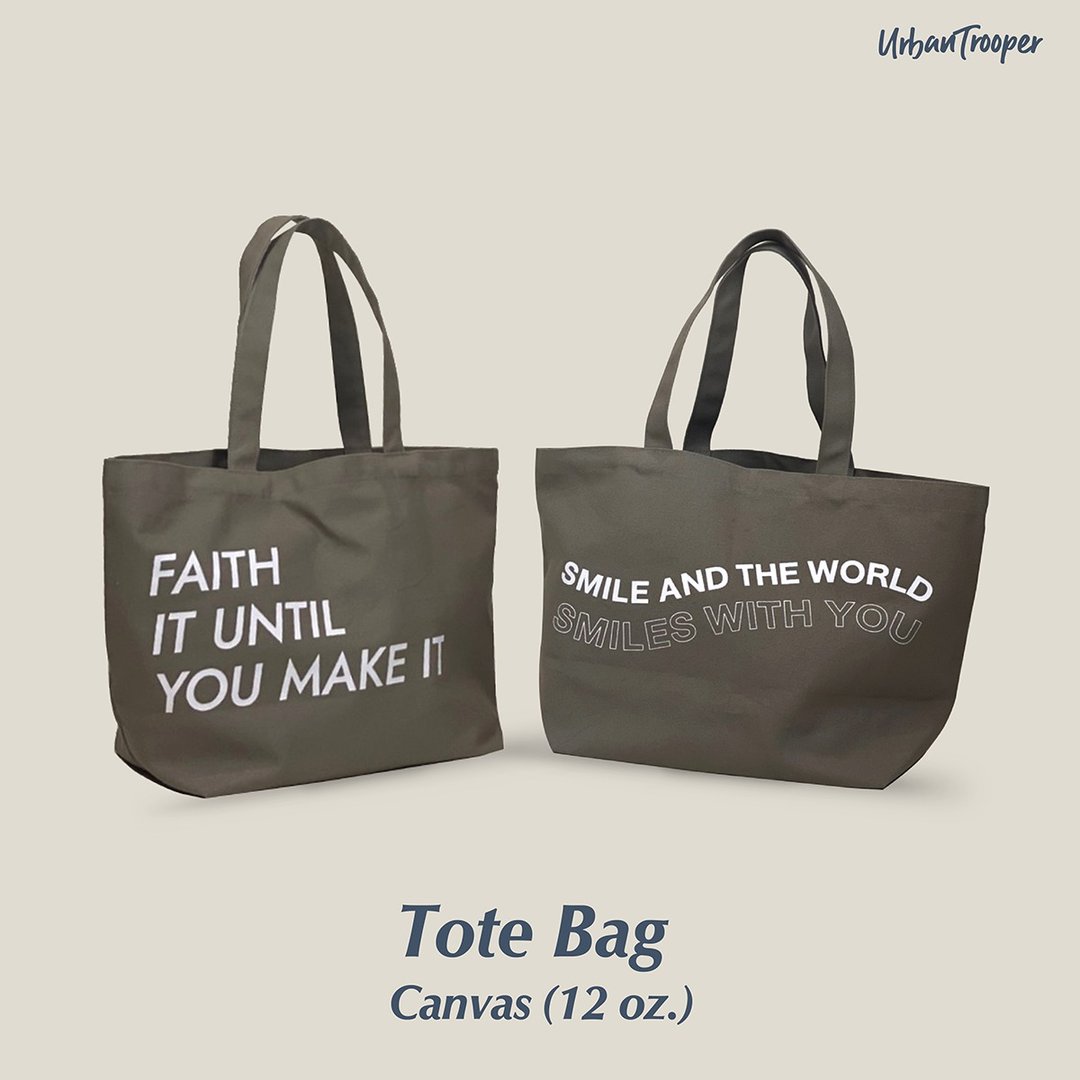 布手提袋 Tote Bag - 其他 - 棉 银色