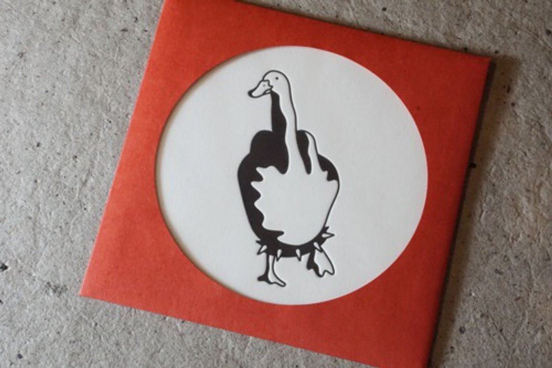 HOLE ART DUCK YOU -RED- - 卡片/明信片 - 纸 