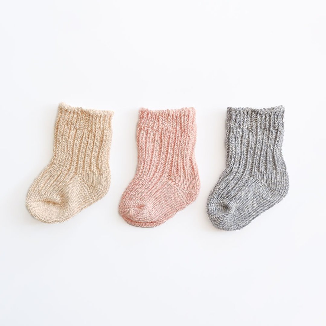 【cott organics】日本有机棉袜 (7-9cm) - 婴儿袜子 - 棉 多色