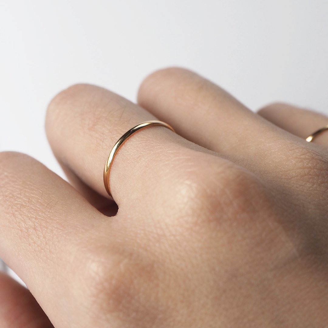 SILK THREAD RING  经典金丝线戒 1+1 任选享优惠 - 戒指 - 其他金属 金色