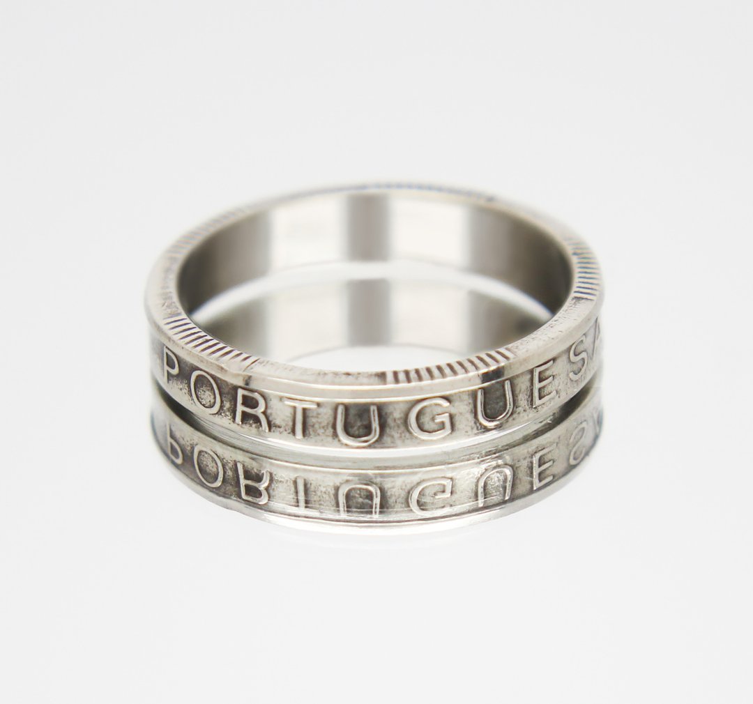 Portugal Coin Ring 100 escudos 1989-2001 coin rings for men coin rings for women - 戒指 - 其他金属 
