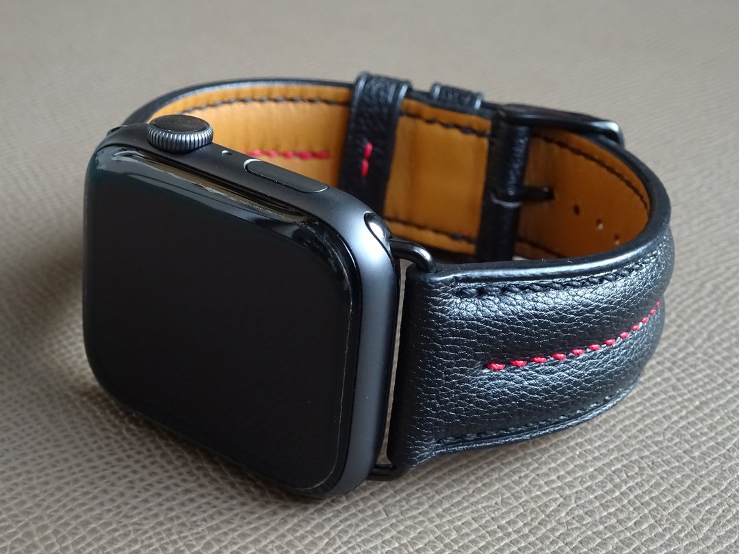 Apple Watch 皮革表带 - 38/40/41/42/44/45 mm - 苹果表带 - 表带 - 真皮 黑色