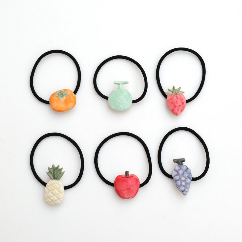 Small fruit hair tie - 发饰 - 瓷 红色