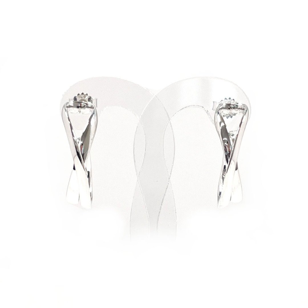 [日本直邮，二手，状况极佳] Georg Jensen 耳针 Regitze Overgone银925 耳环 - 耳环/耳夹 - 纯银 银色
