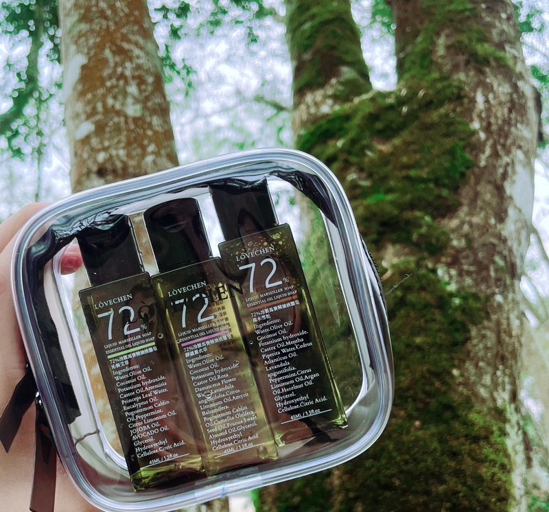 72%冷制马赛精油液态皂 - 3入旅行组 - 旅行套装 - 其他材质 