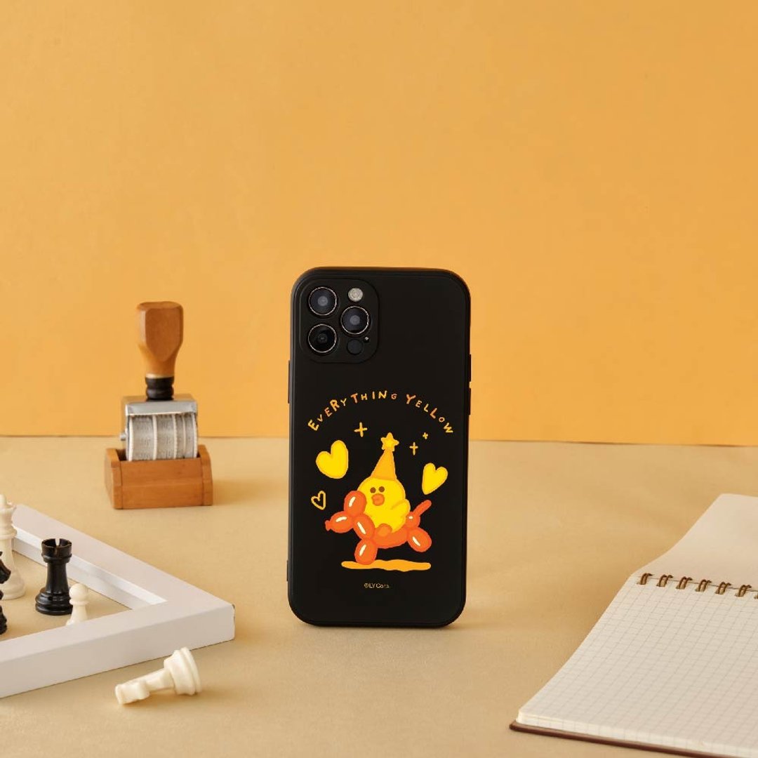 LINE FRIENDS黄色莎莉-气球狗狗纯色硅胶iPhone手机壳 - 手机壳/手机套 - 硅胶 多色