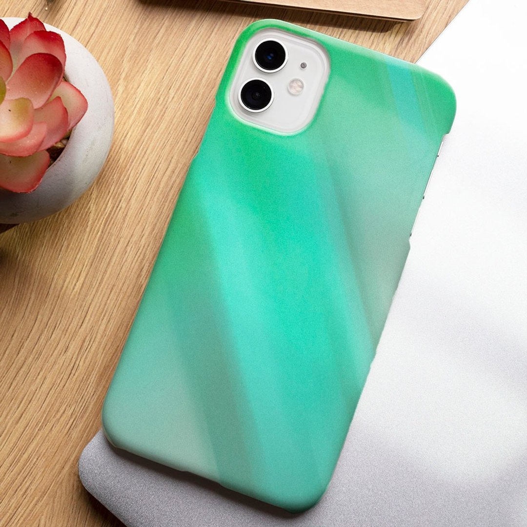 客制手机壳 iPhone 14 13 Pro Matte 复古复古抽象278绿 - 手机壳/手机套 - 塑料 多色
