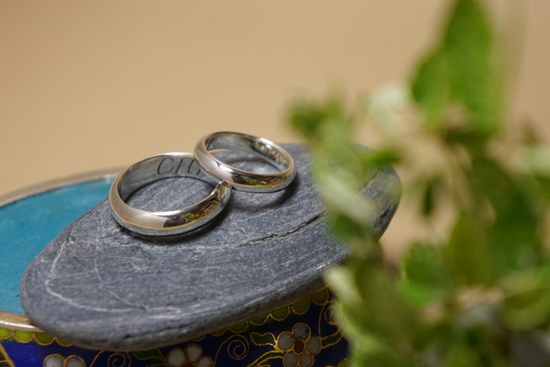 致重要的你 纯银戒 单件 可雷雕 - 戒指 - 纯银 银色