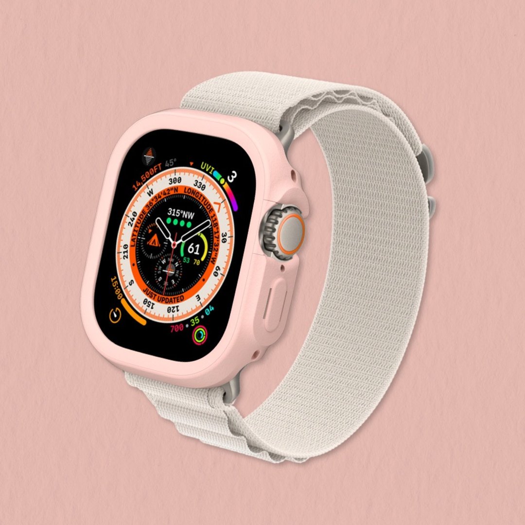 Apple Watch Ultra/Ultra 2/Ultra 3 边框保护壳-樱花粉 - 数码小物 - 其他材质 粉红色