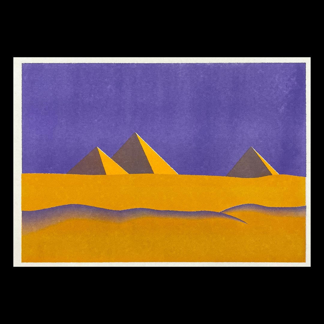 Risograph Museum - 金字塔A3海报 - 卡片/明信片 - 纸 紫色
