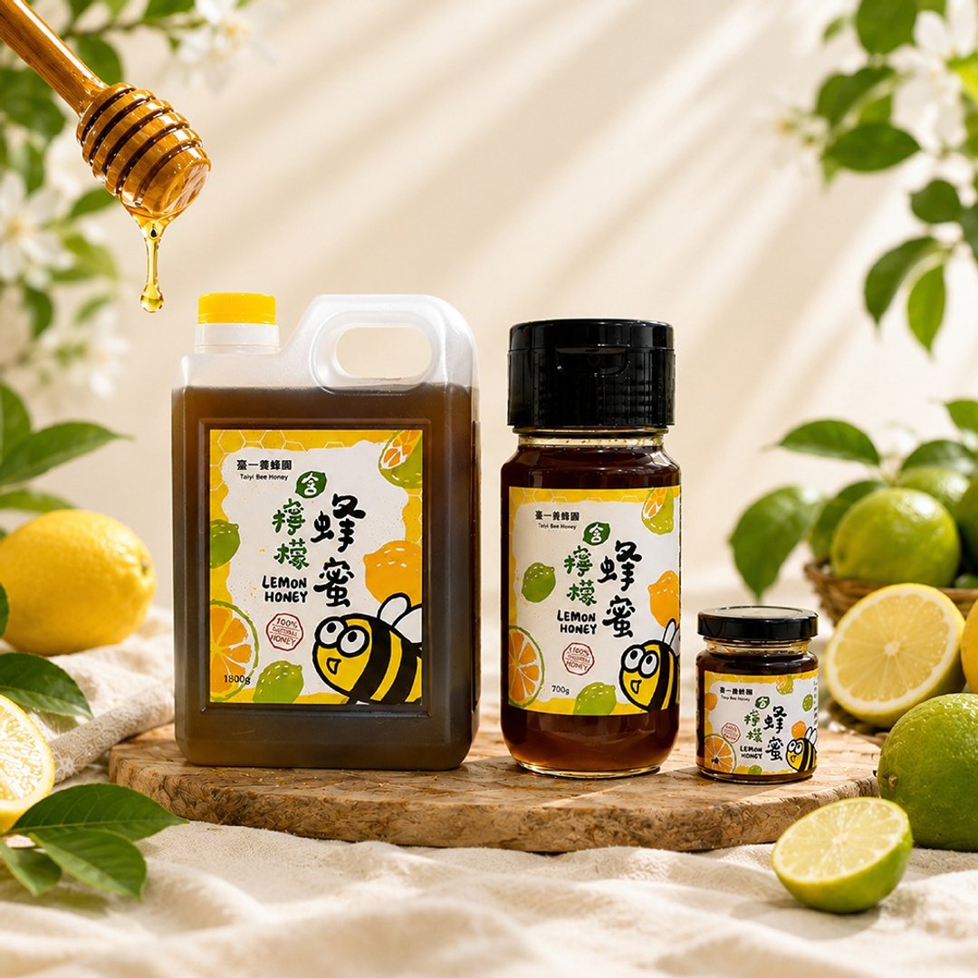 【台一养蜂园】含柠檬蜂蜜。龙眼蜂蜜 鲜榨 100% 柠檬原汁 - 蜂蜜/黑糖 - 其他材质 