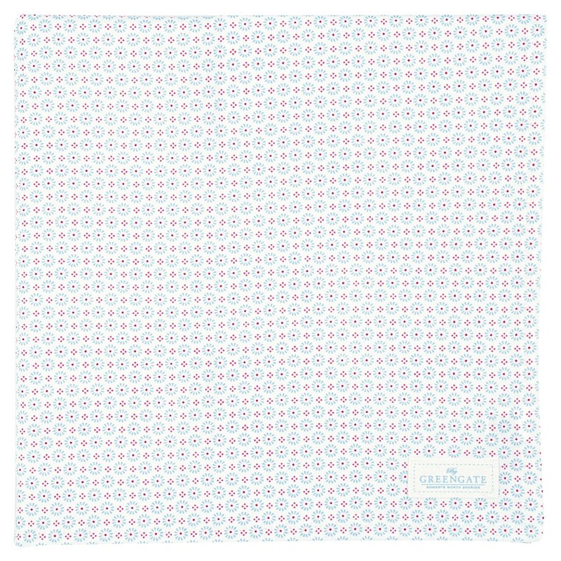 【新品】丹麦GreenGate Narina pale blue 桌巾 150x150cm - 餐垫/桌巾 - 棉．麻 多色