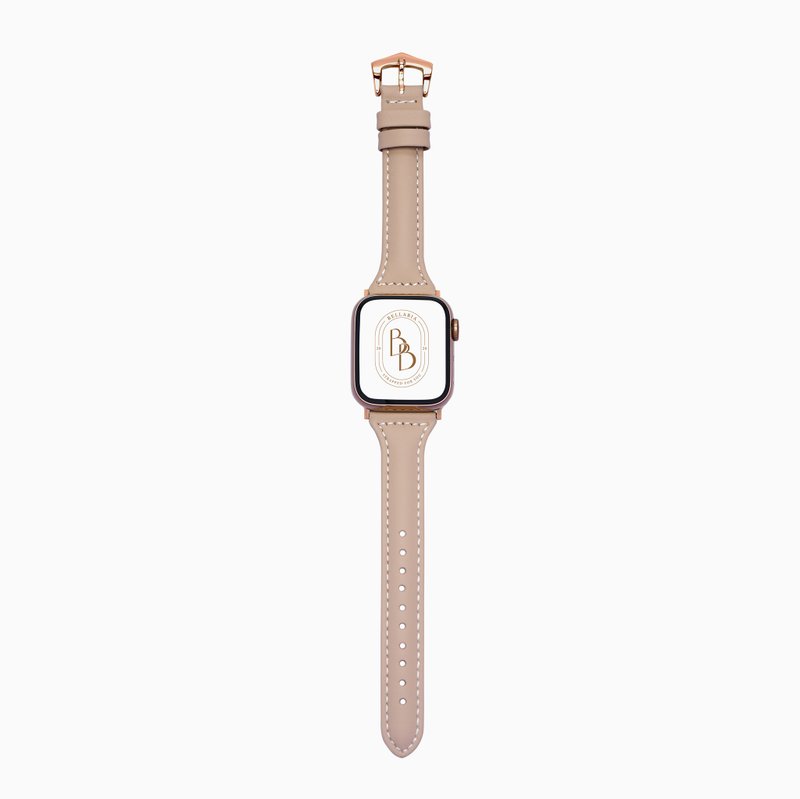 Apple Watch  奶茶 女人珍藏 真皮 手表 表带 - 表带 - 真皮 卡其色