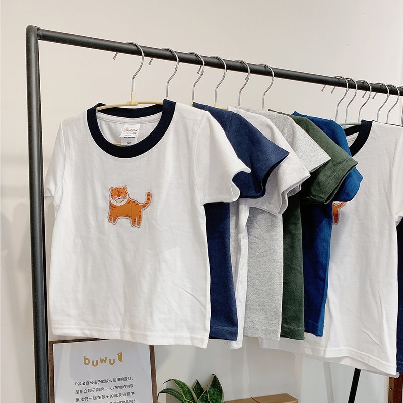 小布物 | 小虎T 圆领T恤 男女童皆可穿 - 童装上衣 - 棉．麻 
